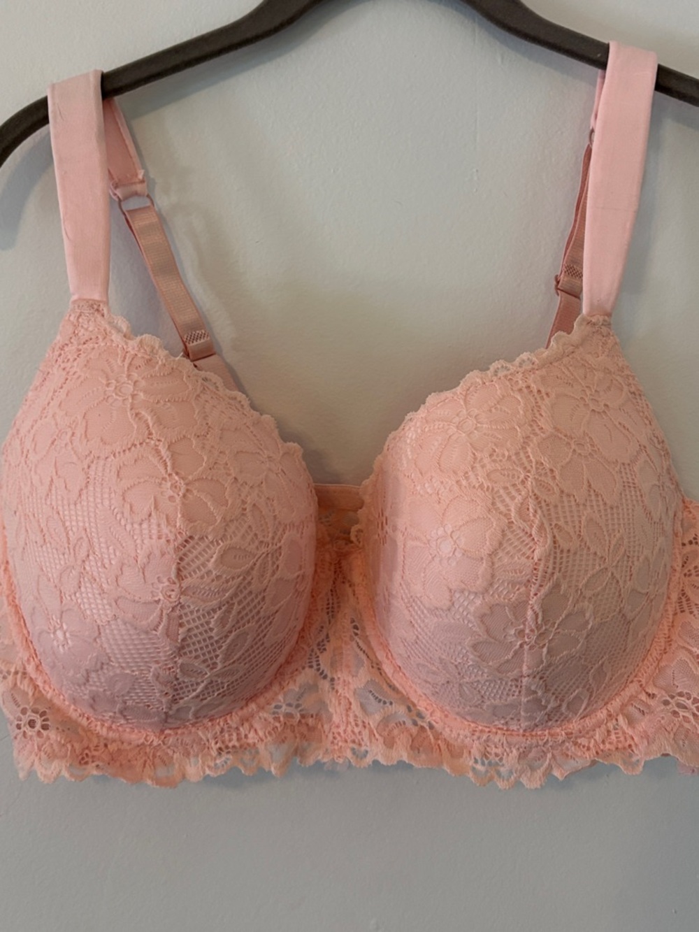 Delta Burke Blush Lace Longline Bra